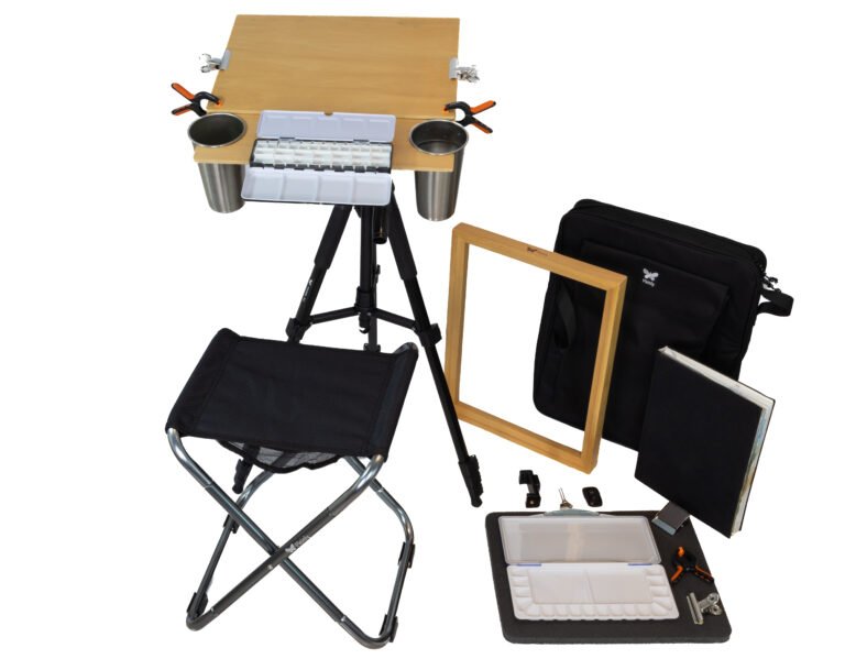 Pleinly Watercolor Easel Set