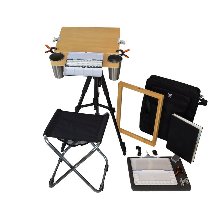 WATERCOLOR EASEL SET INCLUDES: