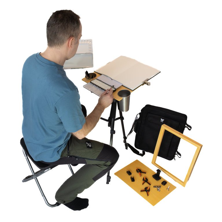 Watercolor Easel Set
