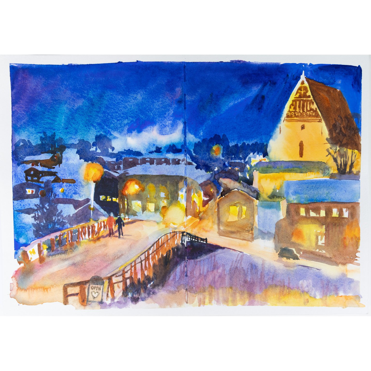 Type-C paper has absorbent paper which gives soft transitions, ideal for alla prima and wet-on-wet techniques