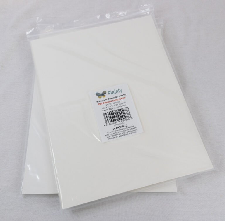 Pleinly Watercolor Paper - Loose Sheets, Cold Press, Hot Press, Rough