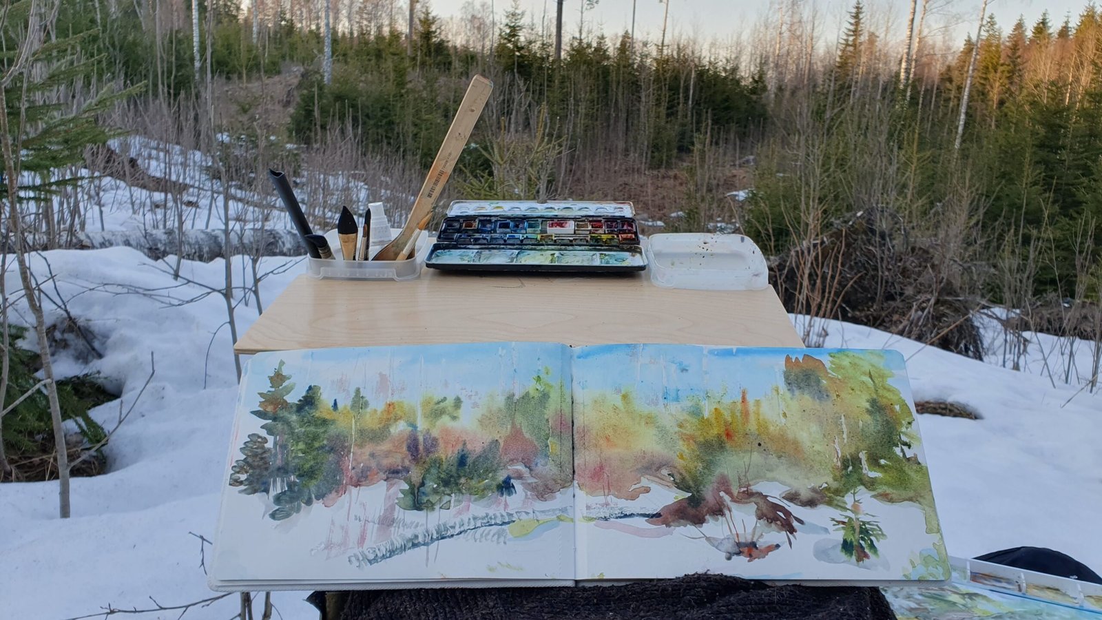 Plein air painting image gallery