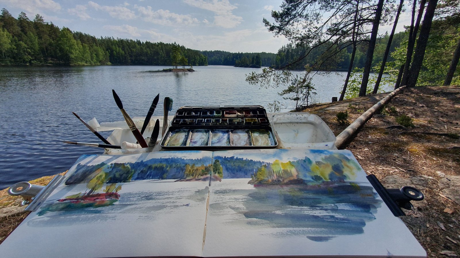 Plein air painting image gallery