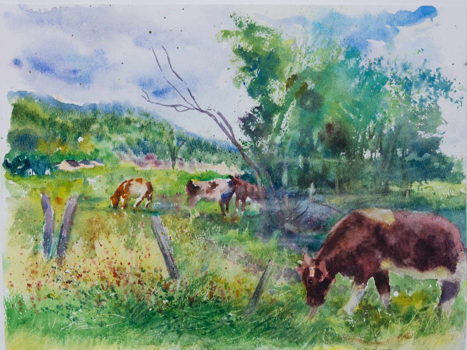 Watercolor painting from photo on Pleinly 10.2×14.6" CP-L loose paper. 2026 - by Antti Moijanen (AMo)