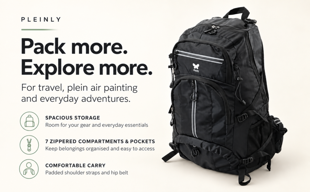 Pleinly BP-40 Backpack for Plein Air Painters