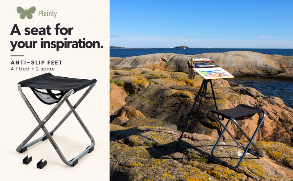 Pleinly Foldable Stool for Plein Air Painters