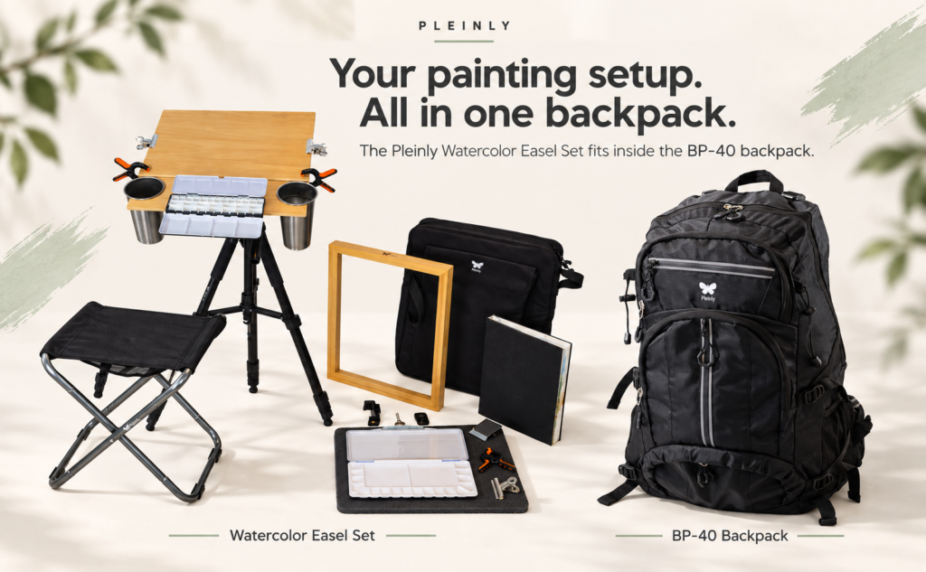 Pleinly BP-40 Backpack for Plein Air Painters