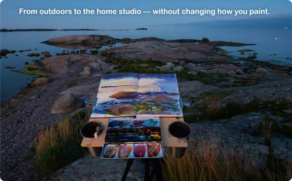 Pleinly Watercolor Easel Set - Plein Air - Portable