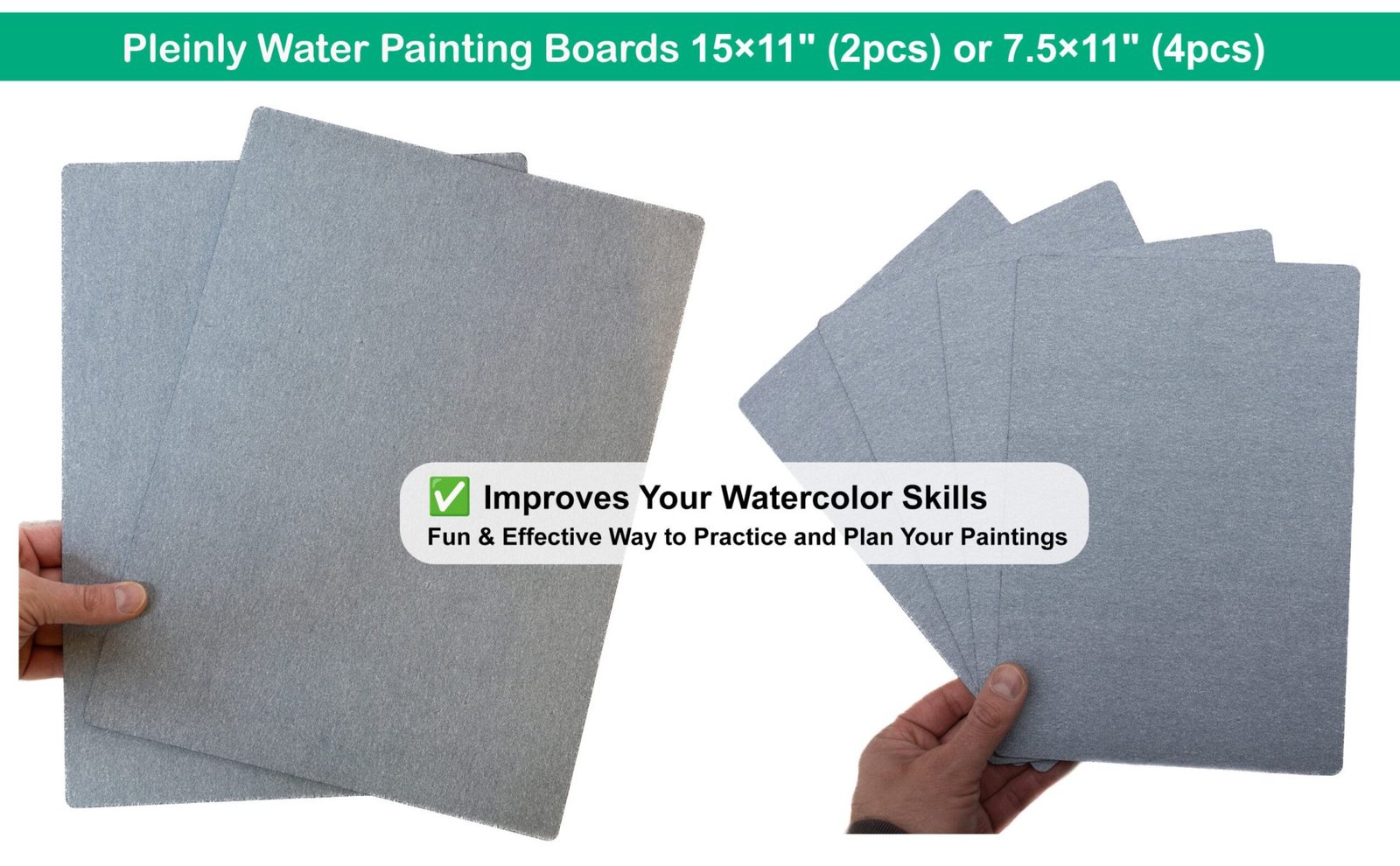 Pleinly Water Painting Boards for Watercolor Practicing