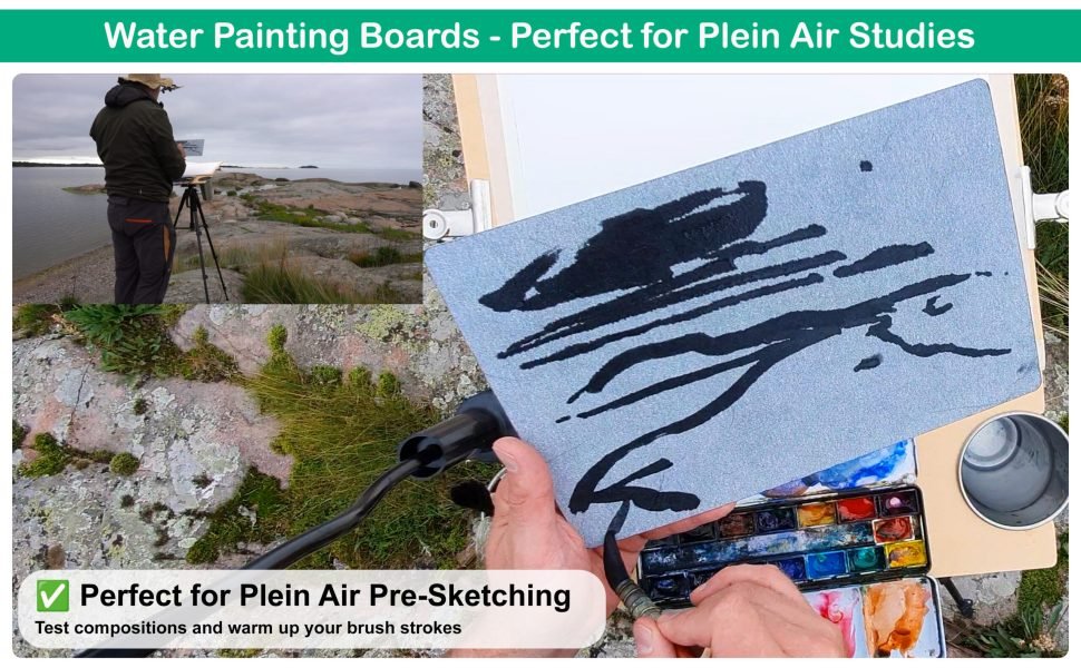 Pleinly Water Painting Boards